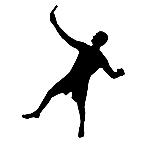 Man Taking Selfie Silhouette Free Vector Slidesbase 500x489 Man Taking Selfie Silhouette Free Vector Slidesbase