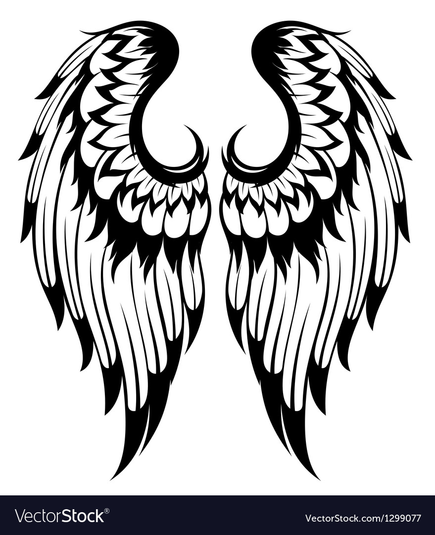 879x1080 Collection Of 'angel Wings Silhouette Vector' Download More Than