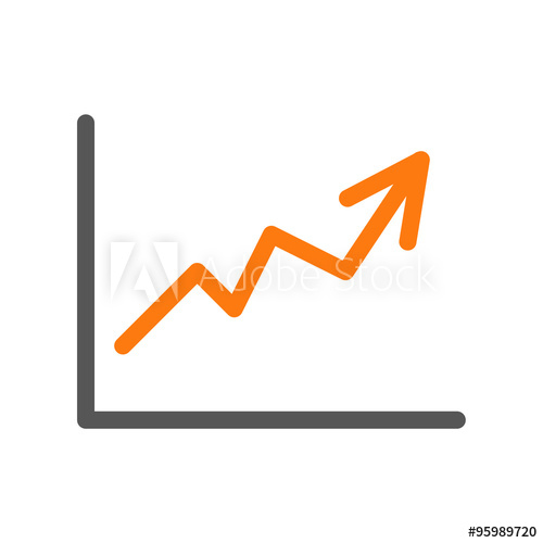 500x500 Price Growth Or Shares Rise Icon Vector