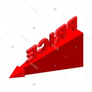 300x300 Red Arrow Isolated White Background Red Arrow Vector Stock Arrow