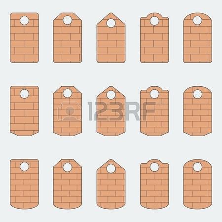 450x450 Sale Blank Labels Template Price Tags Set Vector Stock Sticker Garage