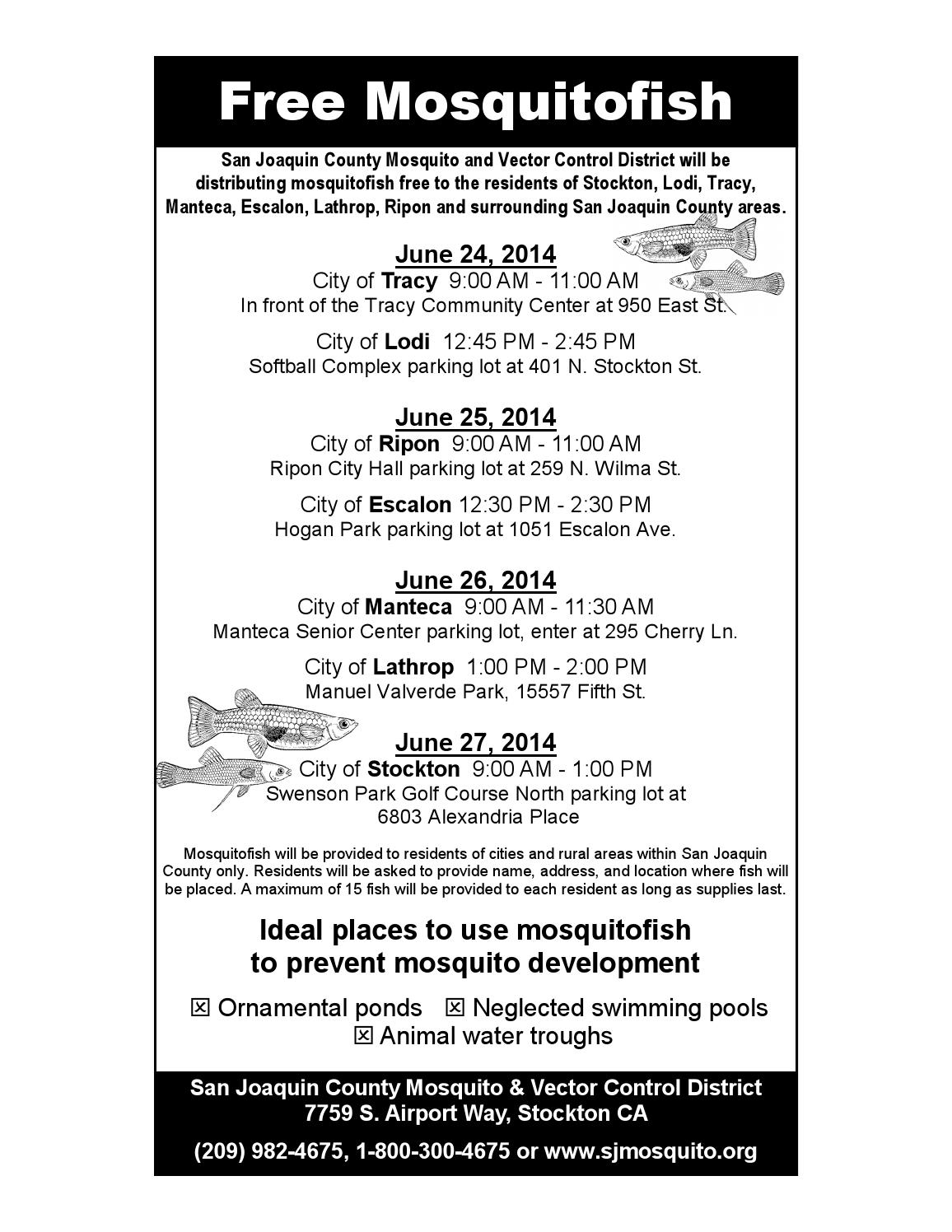 1156x1496 Free Mosquitofish Pickup