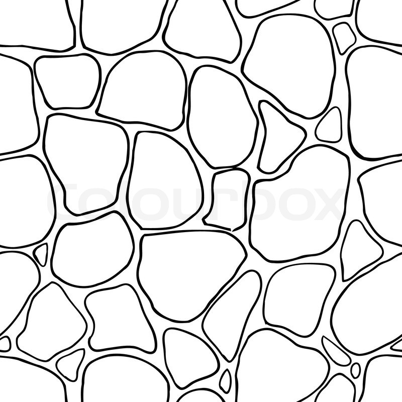 800x800 Stones Seamless Pattern, Vector Hand Stock Vector Colourbox