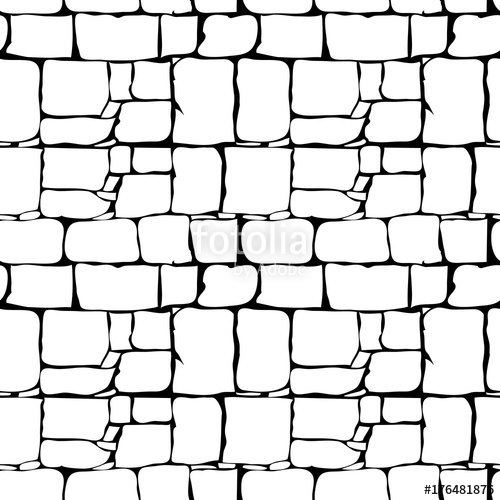 500x500 Stones Seamless Pattern Vector Rock Stone Wall Seamless Texture