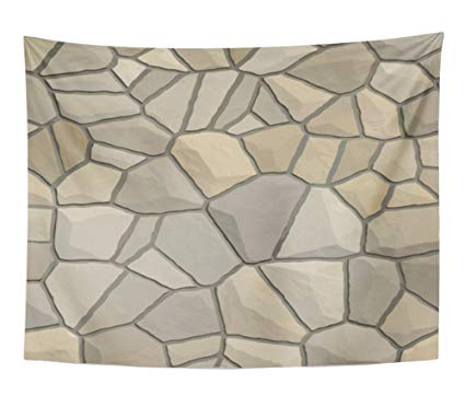 425x383 Emvency Tapestry Vector Stone Wall Hanging Polyester