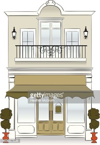 343x499 Vector Art Storefront Cute Clipart And Drawings In Shop
