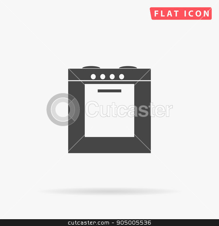 450x464 Stove Simple Flat Icon Stock Vector