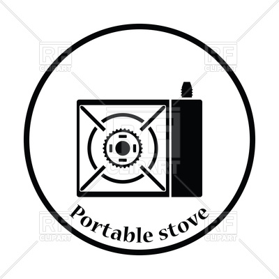 400x400 Camping Gas Burner Stove Icon Vector Image Of Signs, Symbols, Maps