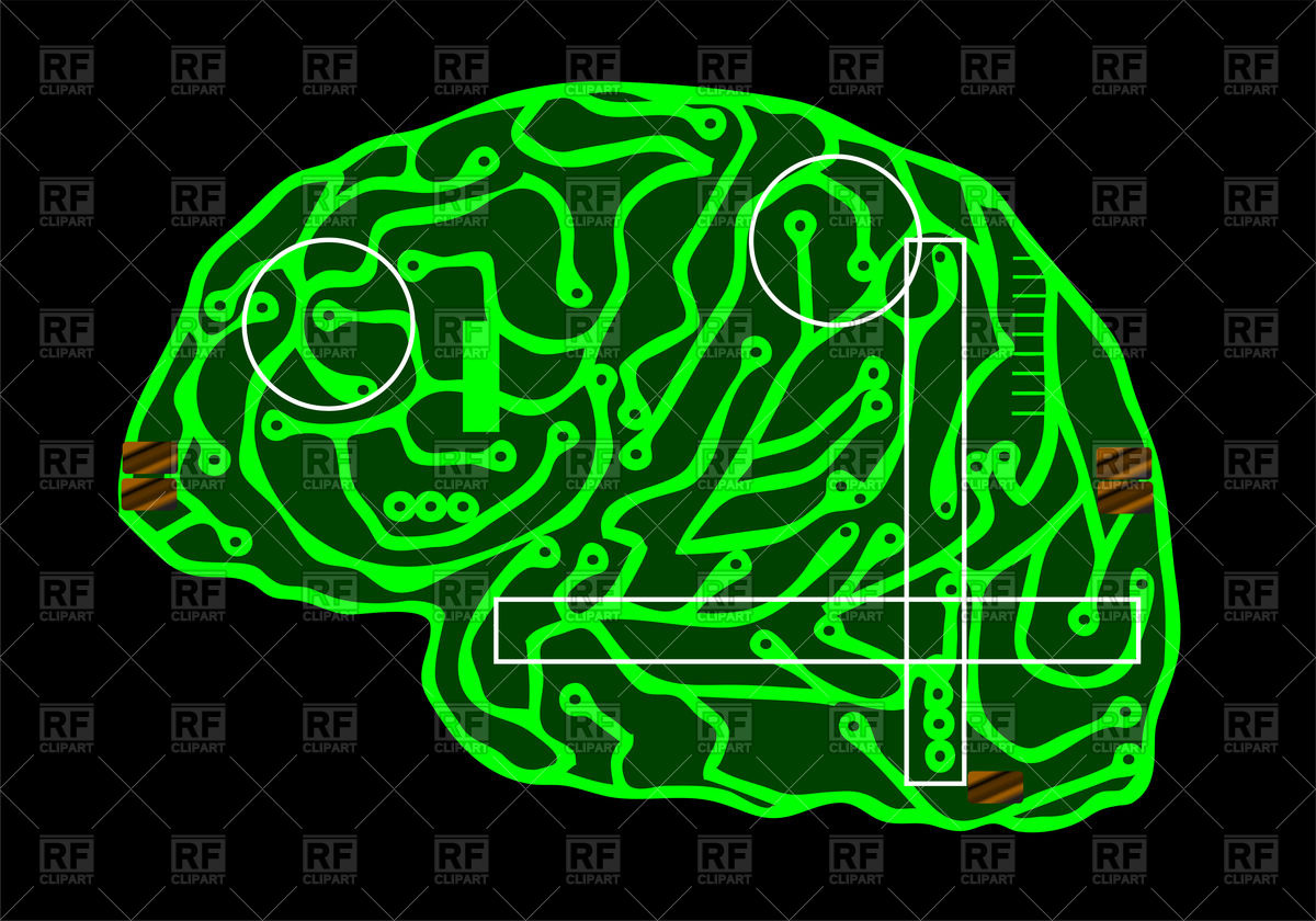 Digital Brain Covered With Computer Circuit Board Streaks Vector 1200x840 Digital Brain Covered With Computer Circuit Board Streaks Vector