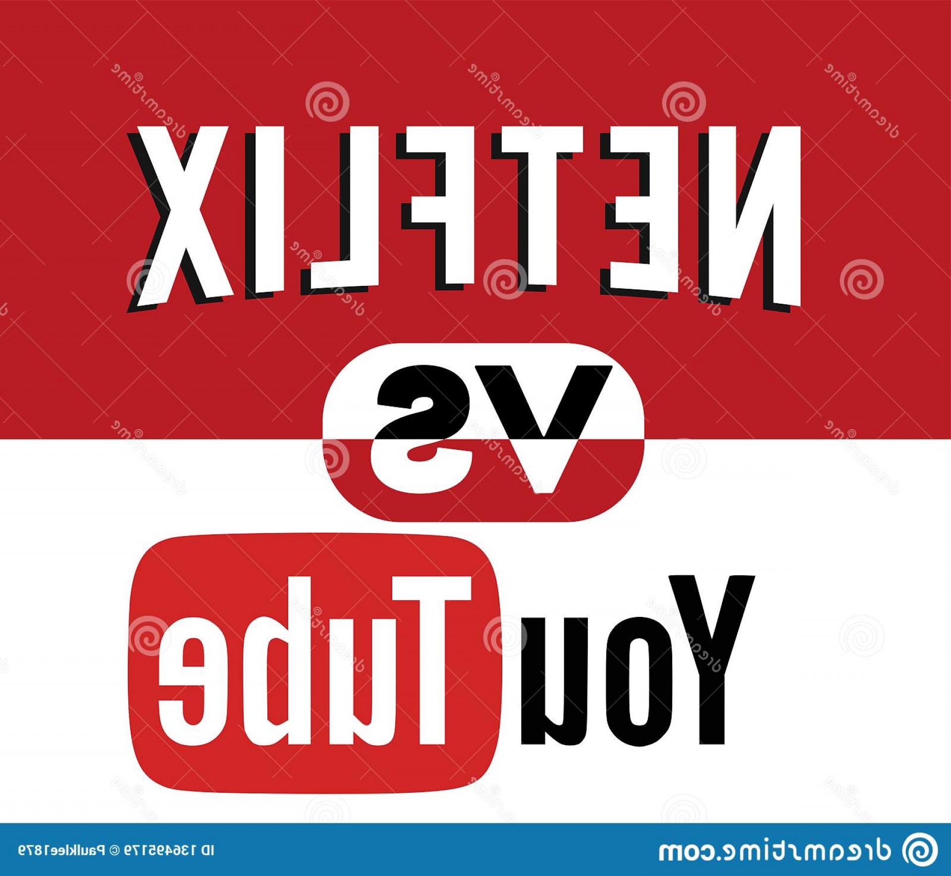 1920x1768 Netflix Vs Youtube Logo Editorial Vector Netflix Logo Editorial