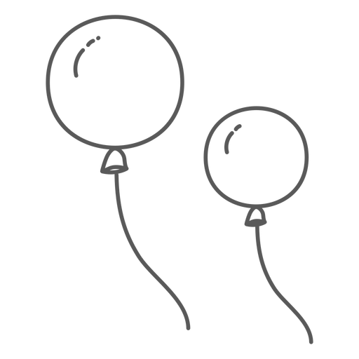 512x512 Balloon String Pair Doodle