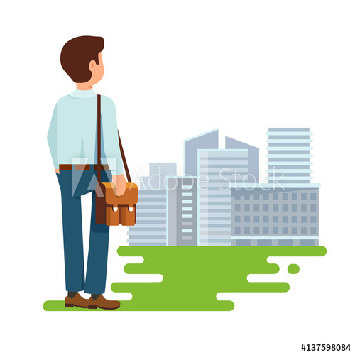 500x500 Vector Illustration Concept Of Search Of Work Flat Style