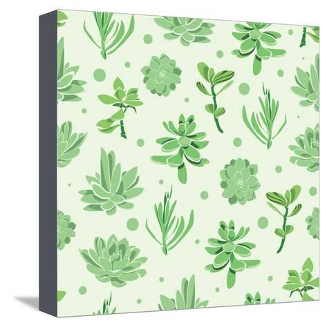473x474 Vector Succulent Garden Seamless Pattern Background Posters