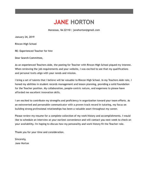 500x647 Cover Letter Examples Put Your Best Foot Forward