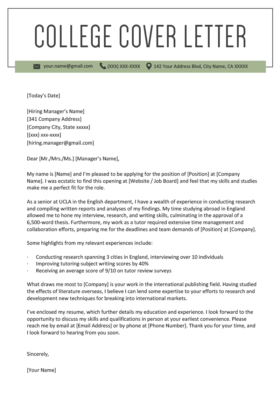 280x396 Cover Letter For Internship Example