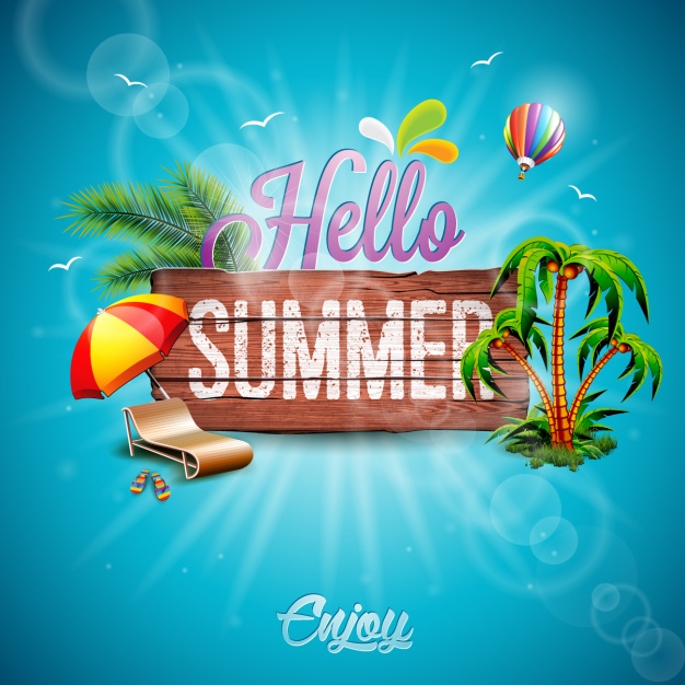 626x626 Summer Background Design Vector Free Download