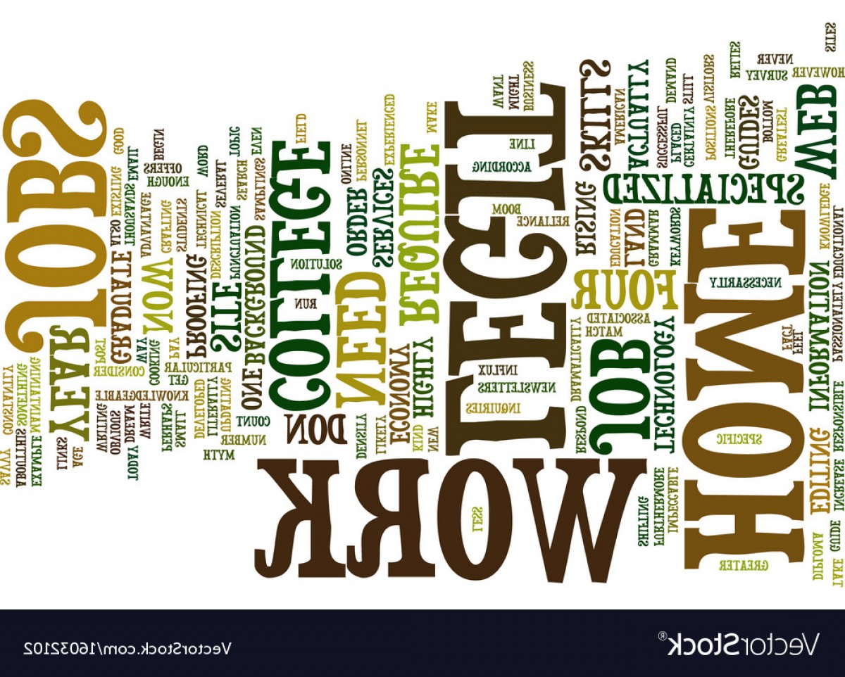 1200x962 Legit Work At Home Jobs Text Background Word Vector Cqrecords