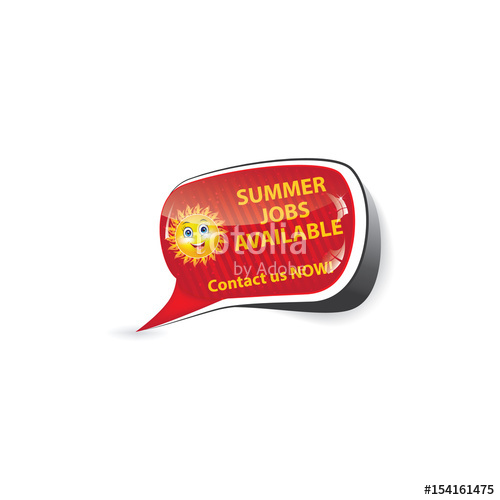 500x500 Summer Jobs Apply Now Label For Companies Employers That Are