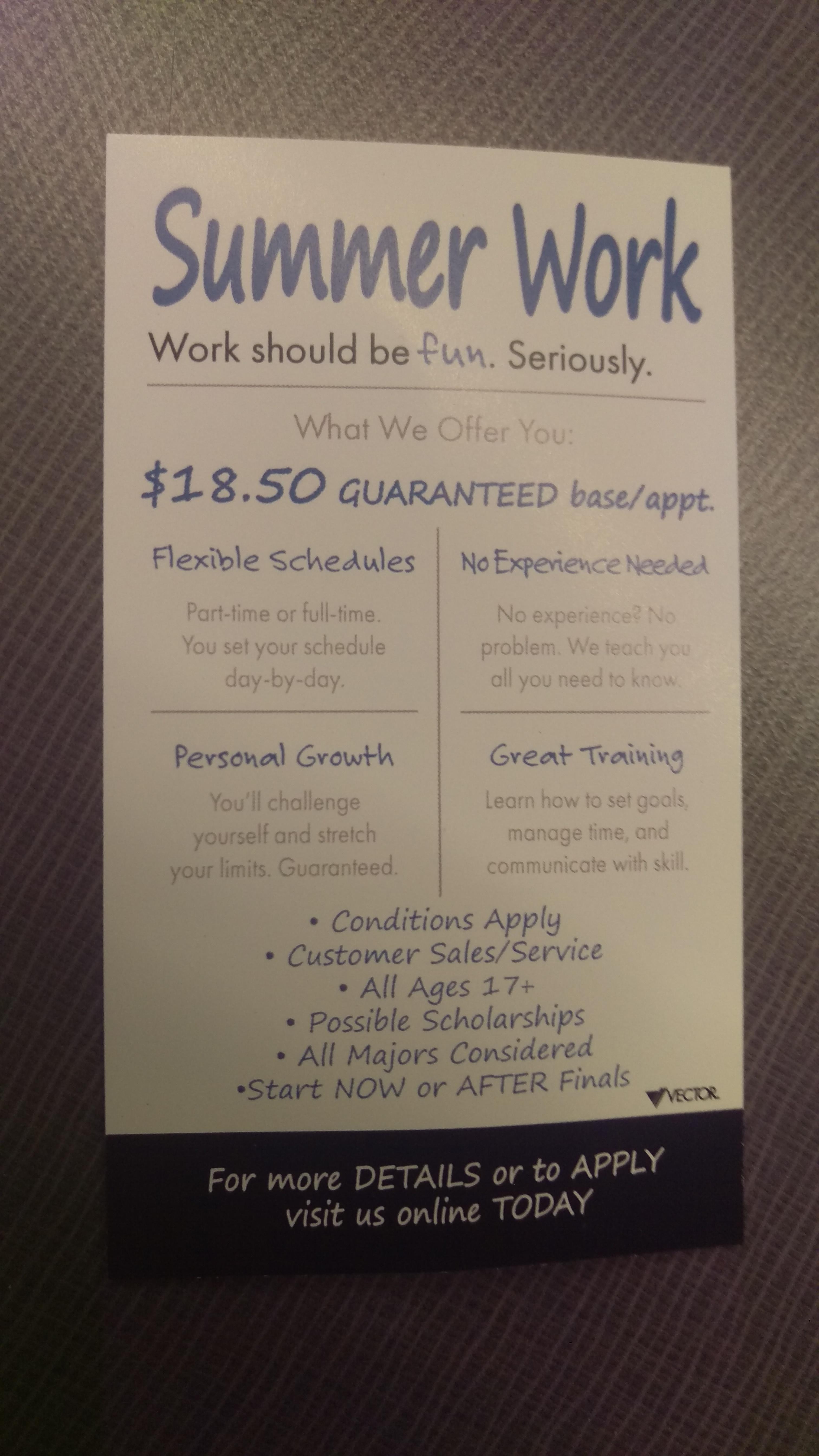 Vector summer work scam at vectorified collection of vector