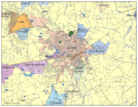 200x155 Editable Sumter, Sc City Map