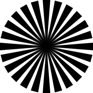 300x300 Black Sun Rays Clip Art