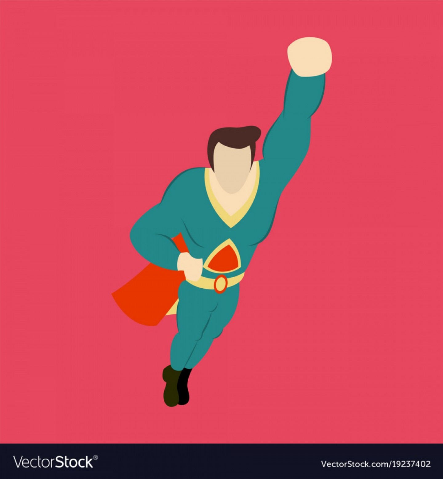 1440x1555 Superhero Cartoon Icon With Superman On Vector Handandbeak