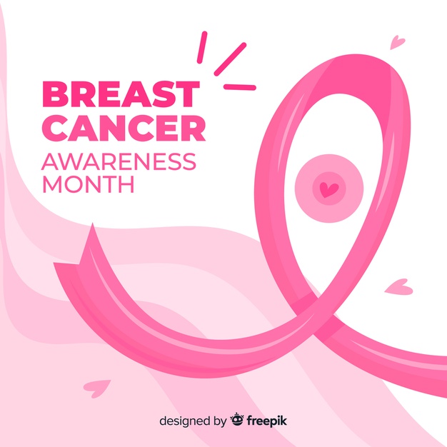 626x626 Breast Cancer Awareness Ribbon With Hearts Vector Free Download
