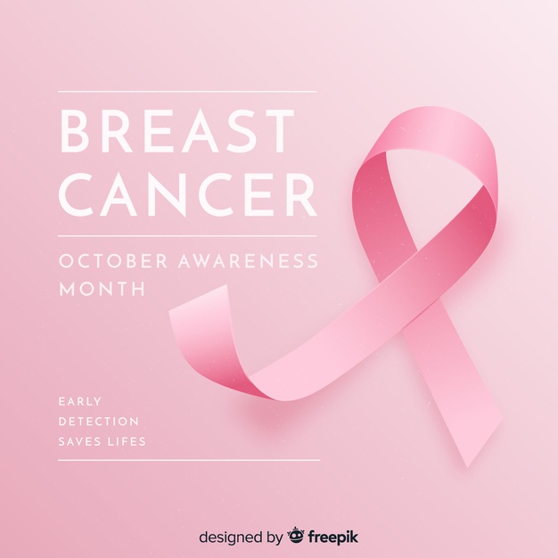 626x626 Breast Cancer Awareness With Realistic Ribbon Vector Free Download
