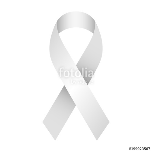 500x500 Gray And Silver Support Ribbon For Awareness Campaigns And Charity