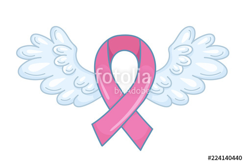 500x334 Pink Ribbon With Spread Angel Wings As A Symbol Of Hope
