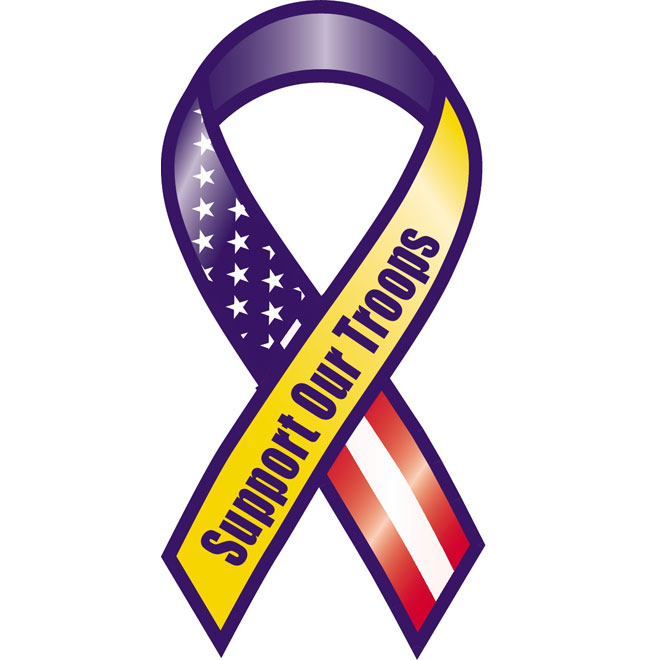 660x660 Support Our Troops Vector Ribbon