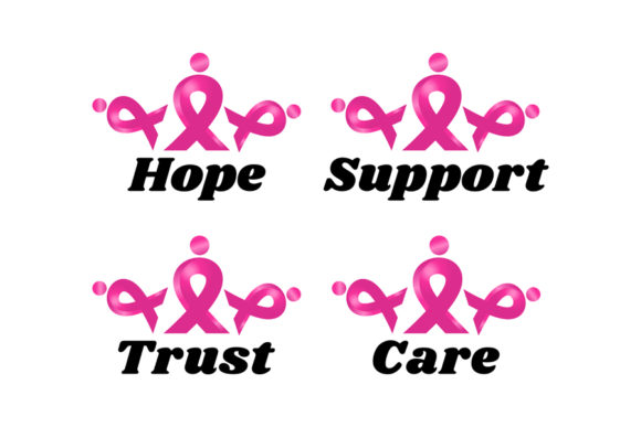 580x387 World Awareness Pink Ribbon Vector Graphic