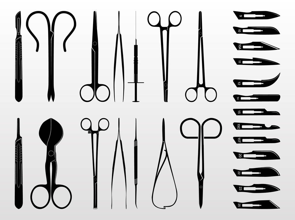 1024x765 Medical Tools Vector Vector Art Graphics