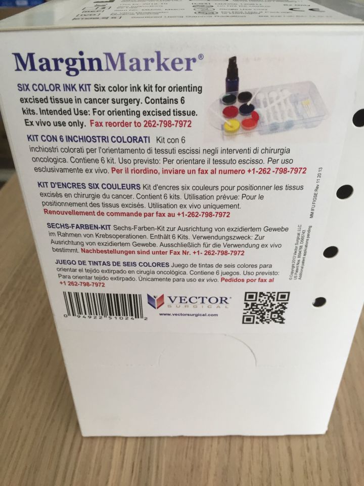 720x960 New Vector Surgical Marginal Marker Six Color Ink Kit