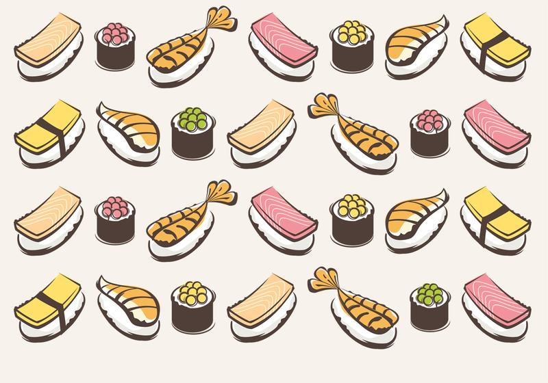800x560 Sushi Free Vector Art