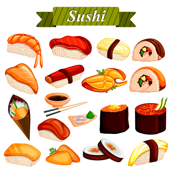 600x600 Sushi Vector Design Free Download