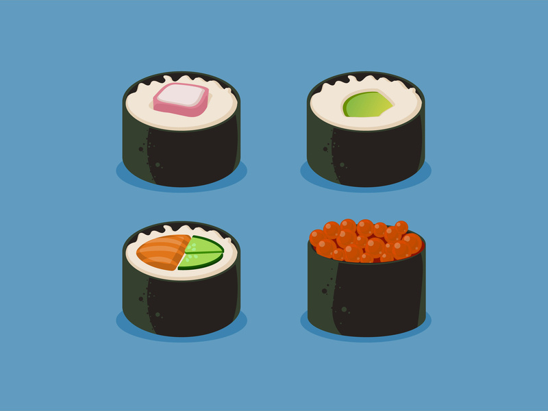 800x600 Maki Sushi Rolls