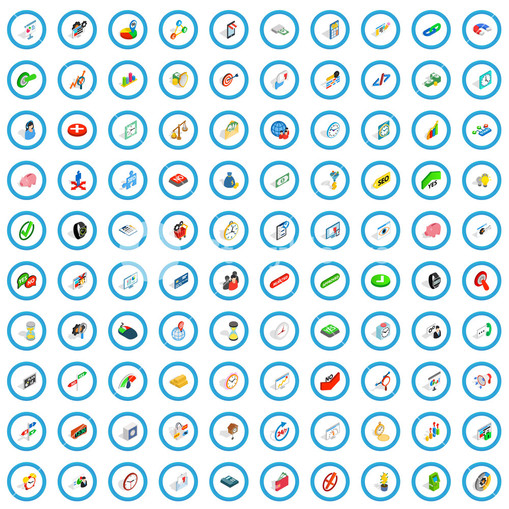 1000x1000 Swap Icons Set In Isometric Style For Any Design Vector