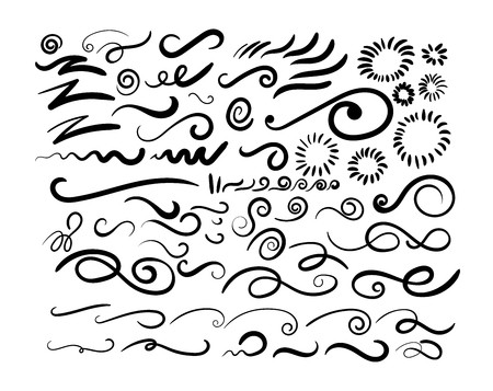 450x357 Set Of Swashes, Swoops, Scribbles, And Squiggles For Typography