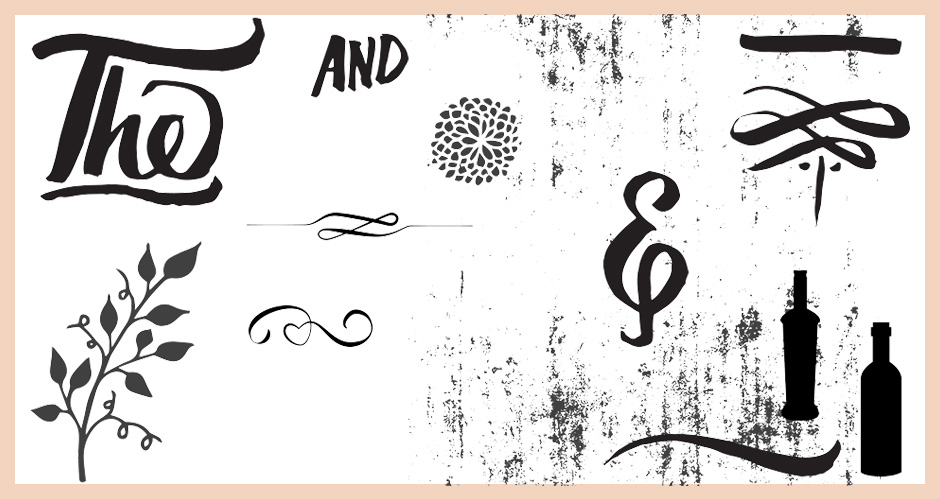 940x499 Hand Drawn Vector Catchwords, Swirls, Swashes, Elements