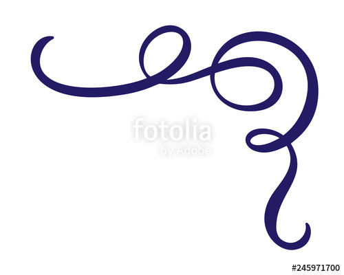 Vector Vintage Flourish Corner, Swirl Decorative Ornaments Floral 500x400 Vector Vintage Flourish Corner, Swirl Decorative Ornaments Floral