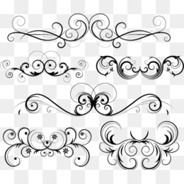 260x260 Free Vector Ornate Swirl, Hand Painted