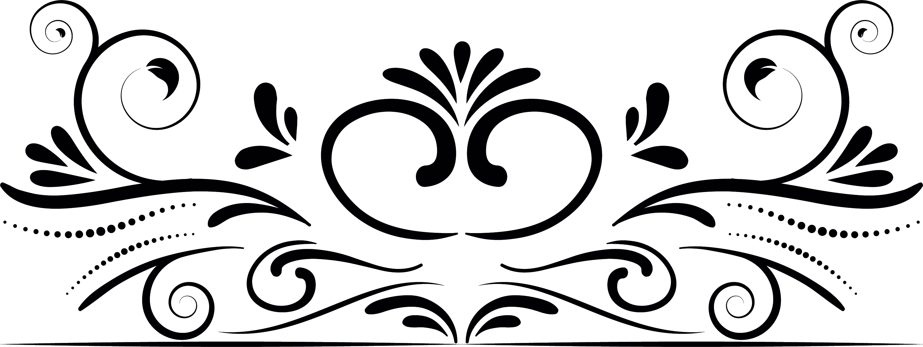 3189x1200 Swirl Vectors Dxf Png Vect