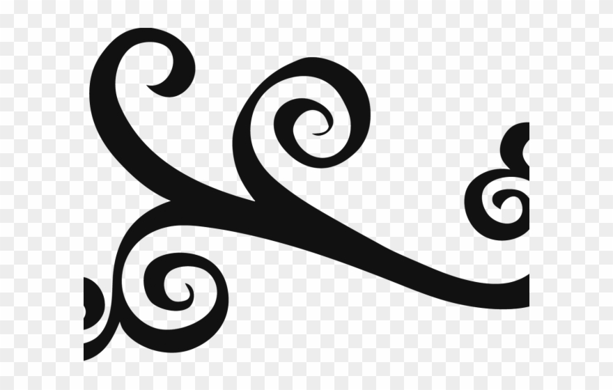 880x560 Vector Swirl Clipart Number