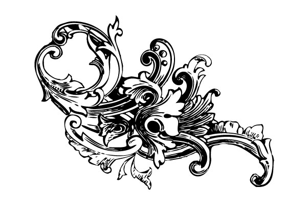 600x406 Free Vintage Graphics Flourish Vector Ornaments