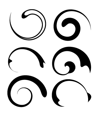 345x390 Free Illustrator Brushes For Making Swooshes And Swirls