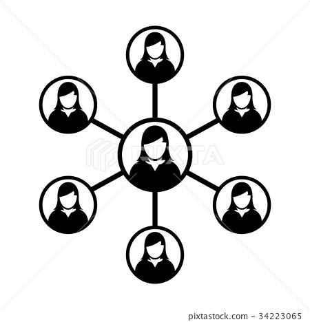 Women Network Icon Vector Symbol Group Of People 450x468 Women Network Icon Vector Symbol Group Of People
