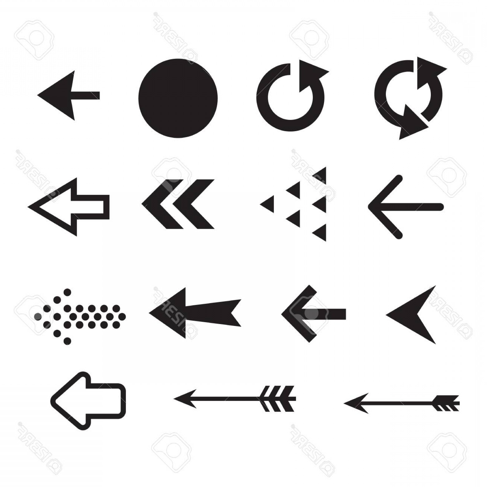 1560x1560 Arrow Vector Font Cqrecords