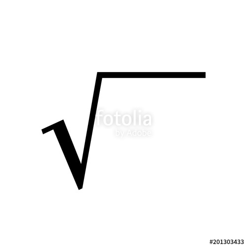 500x500 Math Symbols Vector And Math Icons Square Root Symbol Stock Image