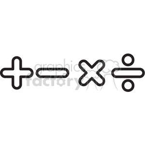 300x300 Math Symbols Vector Icon Clipart Royalty Free Gif, Png